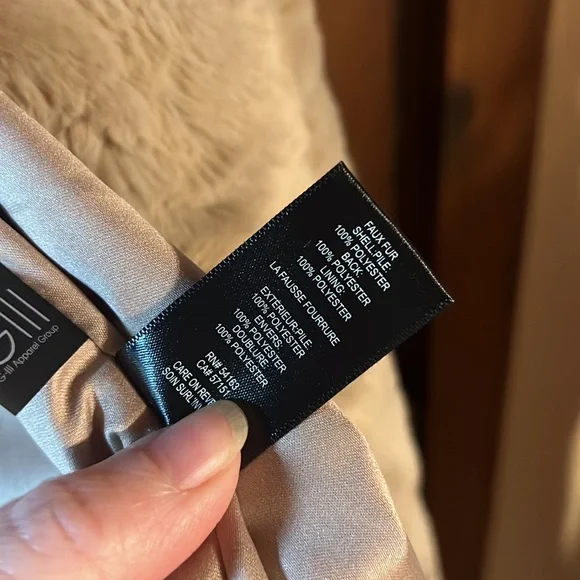 XL KENNETH COLE NEW YORK PINK FAUX FUR JACKET - Picture 10 of 12